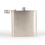 Stainless Steel Hip Flask - Front Open