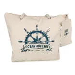 Ariel Canvas Tote Bag - Handles to Back