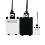 Venezia Luggage Tag - White/Black