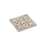 Noughts & Crosses Coaster - Angle with Lid