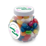 Assorted Colour Mini Jelly Beans in Container - Assorted Colour Mini Jelly Beans in Container
