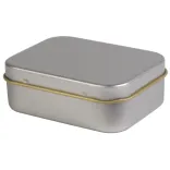Silver Rectangular Tin - Silver Rectangular Tin