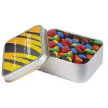 M&M's in Silver Rectangular Tin - M&M's in Silver Rectangular Tin