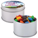 M&M's in Silver Round Tin - M&M's in Silver Round Tin
