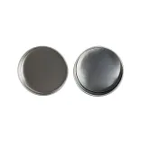 Silver Round Tin - Open