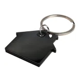 House Stainless Steel Keytag - Black