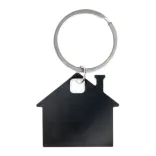 House Stainless Steel Keytag - White 2