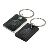 Rectangle Stainless Steel Keytag - Rectangle Stainless Steel Keytag