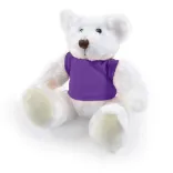 Frosty Plush Teddy Bear - Purple
