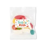 Assorted Jelly Party Mix in 50 Gram Cello Bag - 55mm x 30mm Label