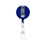 Corfu Retractable Name Badge Holder - Back Pocket clip Blue
