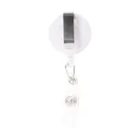 Corfu Retractable Name Badge Holder - Back Pocket clip White