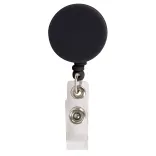 Corfu Retractable Name Badge Holder - Black