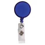 Corfu Retractable Name Badge Holder - Blue