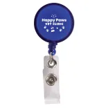 Corfu Retractable Name Badge Holder - Pad Print