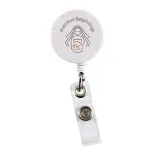 Retractable Badge Holder Wheat Straw - Retractable Badge Holder Wheat Straw