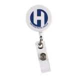 Retractable Badge Holder Wheat Straw - Pad Print
