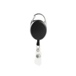 Premium Retractable ID Badge Holder - Black