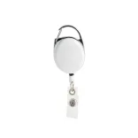 Premium Retractable ID Badge Holder - White