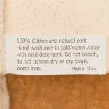 Corsica Calico / Cork Utility Case - Care Label