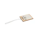 Transit Bamboo Luggage Tag - Label