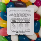 Assorted Colour Mini Jelly Beans in Pillow Pack - Ingredients