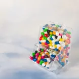 Assorted Colour Mini Jelly Beans in Dispenser - Lifestyle 1