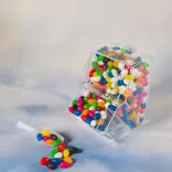 Assorted Colour Mini Jelly Beans in Dispenser - Lifestyle 2