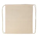 Calico Drawstring Library Backpack - Natural