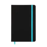 Venture A5 Notebook  - Black/Light Blue