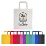 Coloured Cotton Short Handle Tote Bag - Coloured Cotton Short Handle Tote Bag