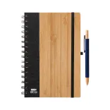 Pacifica Notebook & Serenity Pen Set - Navy Blue