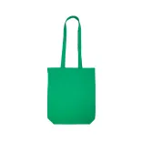 Coloured Cotton Long Handle Bag - Green