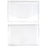 White Microfibre Lens Cloth - Clear/White