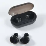 Tempest TWS Earbuds - Black open buds out