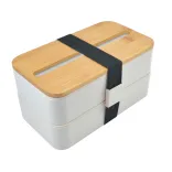 Stax Eco Lunch Box with Phone Holder Lid - Wheat Fibre Base