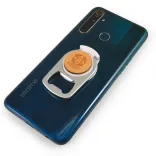 Lager Bottle Opener Phone Stand - Phone Angle Closed