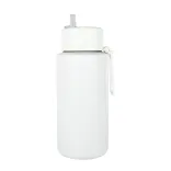 Zara 1 Litre Steel Bottle - White 2