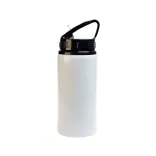 Amore 500ml Junior Bottle - Flip Straw Lid - White