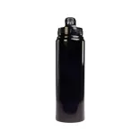 Amore 750ml Bottle - Flip Straw Lid - Black 3