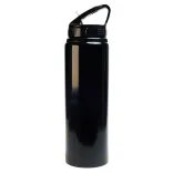 Amore 750ml Bottle - Flip Straw Lid - Black