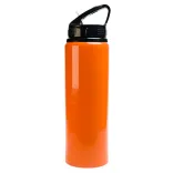 Amore 750ml Bottle - Flip Straw Lid - Orange