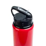 Amore 750ml Bottle - Flip Straw Lid - Red 2