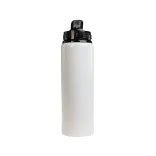 Amore 750ml Bottle - Flip Straw Lid - White 3