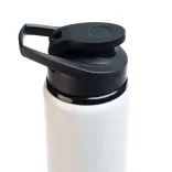 Amore 750ml Bottle - Free Flow Lid - White 2