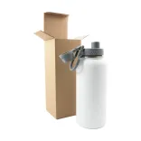 Mystique 950ml Stainless Steel Vacuum Bottle - Bottle Open with Box