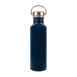 Chat Recycled Aluminium Bottle - Navy Blue