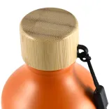 Gelato Aluminium Bottle with Bamboo Lid - Cap Close Up