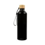 Gelato Aluminium Bottle with Bamboo Lid - Matte Black