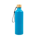 Gelato Aluminium Bottle with Bamboo Lid - Matte Light Blue